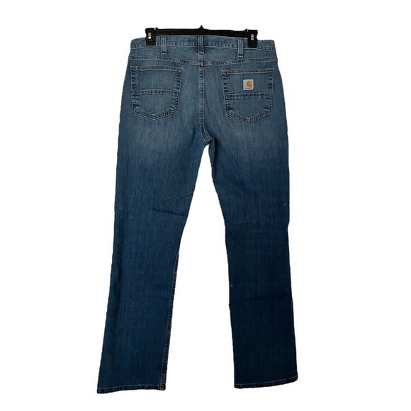 Carhartt Jeans Men's Blue Relaxed Fit Rugged Flex Straight 5 Pocket 36 x 32 - Picture 2 of 7